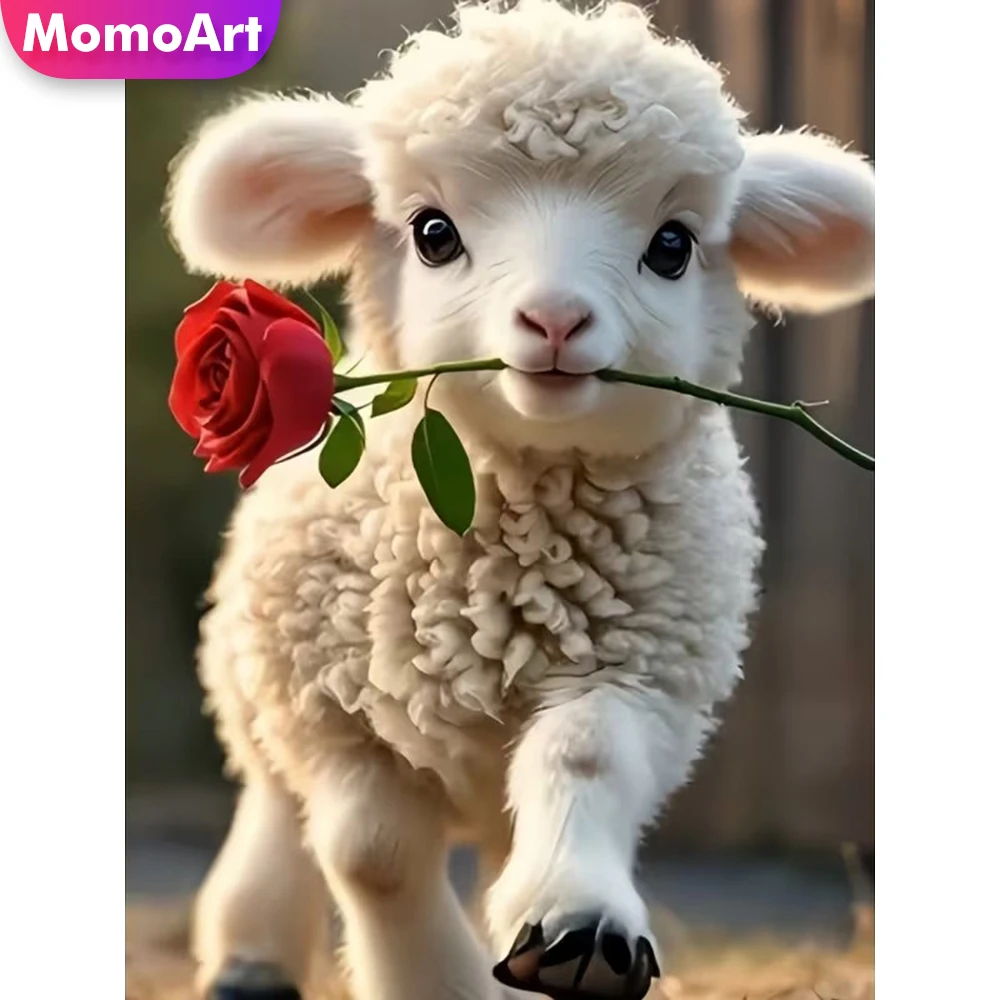 Momoart Full Square Round Diamond Embroidery Sheep Animal Painting DIY Diamond Mosaic Flower Cross Stitch Kits Decor for Home
Momoart Full Square Round Diamond Embroidery Sheep Animal Painting DIY Diamond Mosaic Flower Cross Stitch Kits Decor for Home