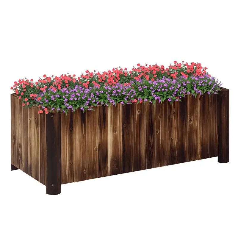 Outsunny 48" x 20" x 18" Raised Garden Bed, Raised Planter Box, Wooden Planter Raised Bed with Drainage Gaps & Lightweight Build
Outsunny 48" x 20" x 18" Raised Garden Bed, Raised Planter Box, Wooden Planter Raised Bed with Drainage Gaps & Lightweight Build