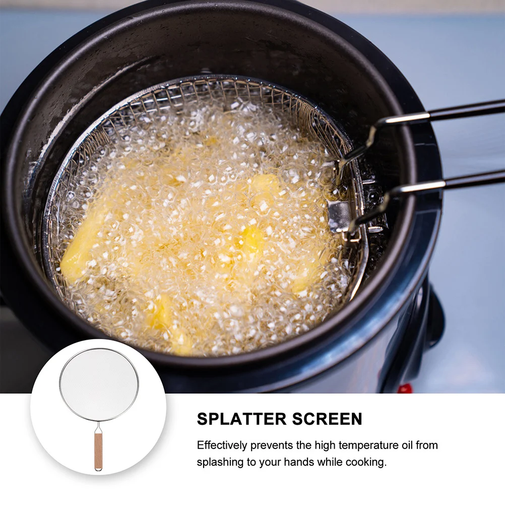 2Pcs Pot Splatter Screen Rust-Proof Fine Mesh Oil Splatter Guard Long Grip Handle Frying Pan Cover Kitchen Essentials Oil Proof
2Pcs Pot Splatter Screen Rust-Proof Fine Mesh Oil Splatter Guard Long Grip Handle Frying Pan Cover Kitchen Essentials Oil Proof