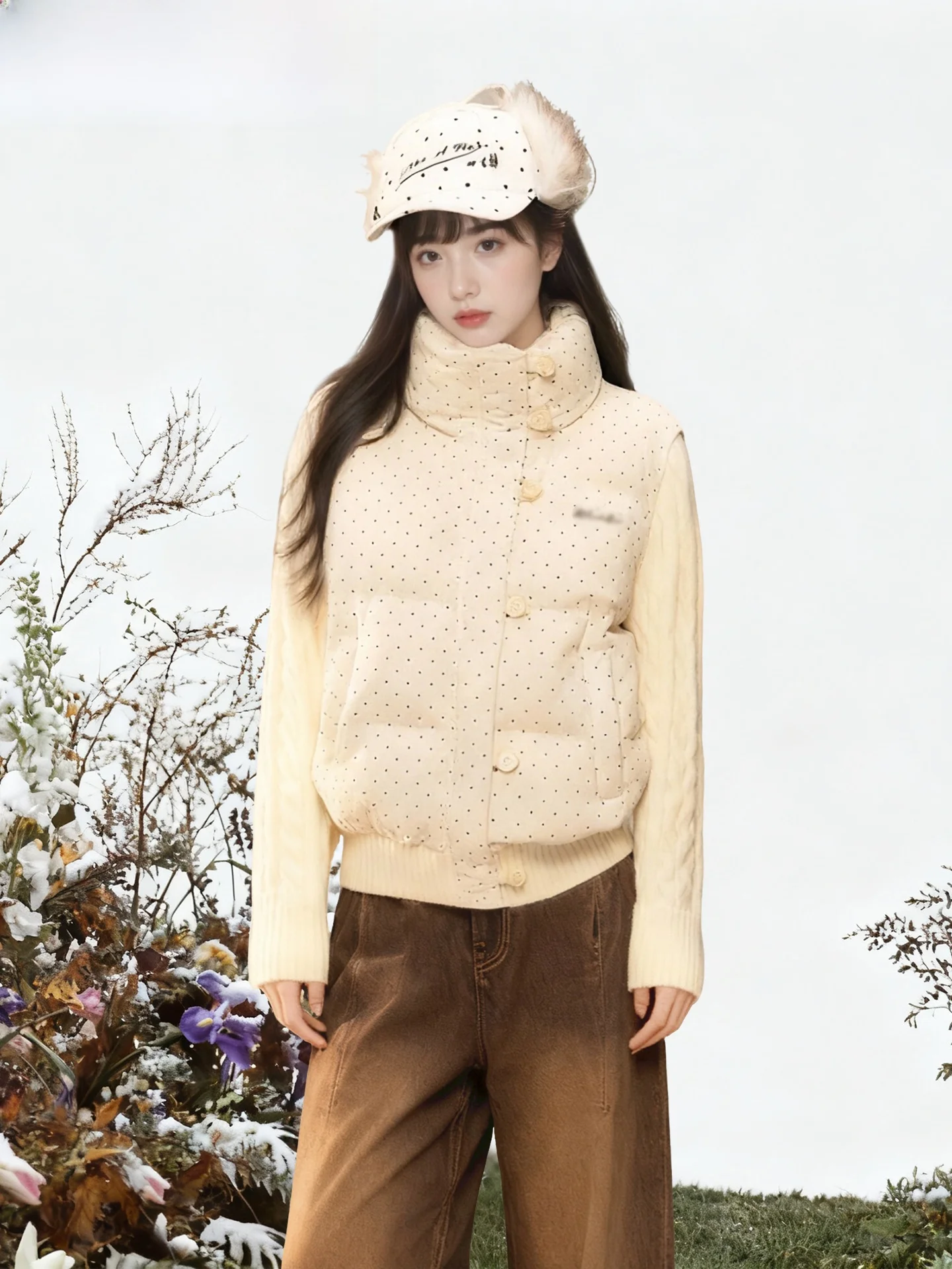 Уникальное корейское хлопковое джинтовое пальто в горошек, женское зимнее новое поступление, теплое антихолодное искусственное двухсекционное пальто
Уникальное корейское хлопковое джинтовое пальто в горошек, женское зимнее новое поступление, теплое антихолодное искусственное двухсекционное пальто