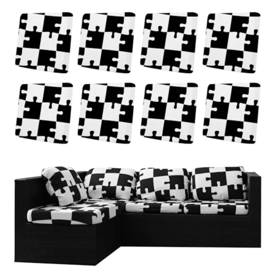 Набор чехлов для уличных подушек, водонепроницаемые чехлы для патио, мебели, дивана, сиденья, сменные чехлы для дивана, секционные чехлы на стулья (8 шт.
Набор чехлов для уличных подушек, водонепроницаемые чехлы для патио, мебели, дивана, сиденья, сменные чехлы для дивана, секционные чехлы на стулья (8 шт.