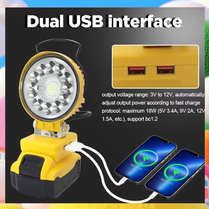 Светодиодный рабочий фонарь, перезаряжаемая от USB, мини-портативная лампа для инструментов, фонарик, лампа для кемпинга, литиевая батарея Dewalt-ABUA
Светодиодный рабочий фонарь, перезаряжаемая от USB, мини-портативная лампа для инструментов, фонарик, лампа для кемпинга, литиевая батарея Dewalt-ABUA