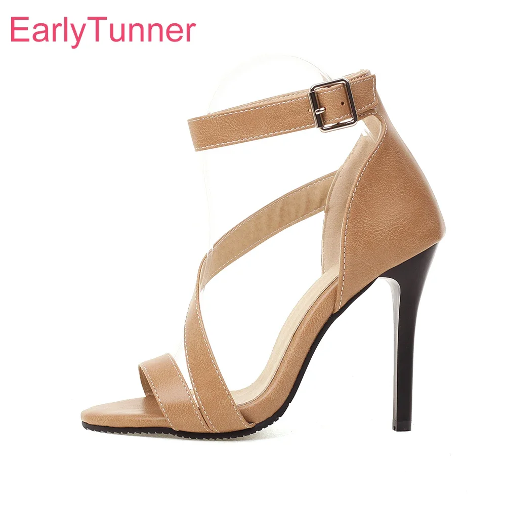 New Summer Apricot Black Women Gladiator Sandals Sexy High Thin Heel Office Lady Shoes Plus Small Big Size 32 43 45 48
New Summer Apricot Black Women Gladiator Sandals Sexy High Thin Heel Office Lady Shoes Plus Small Big Size 32 43 45 48