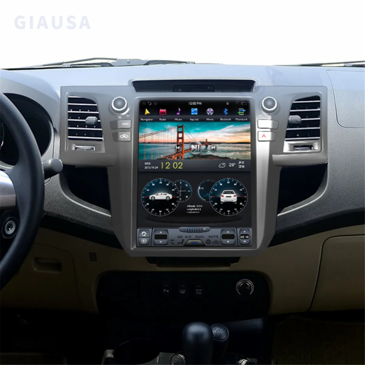 Auto 12.1 inch Car radio multimedia player For-Toyota Fortuner 2007-2015 Android 12 HD Autoradio GPS navigation Head Unit
Auto 12.1 inch Car radio multimedia player For-Toyota Fortuner 2007-2015 Android 12 HD Autoradio GPS navigation Head Unit