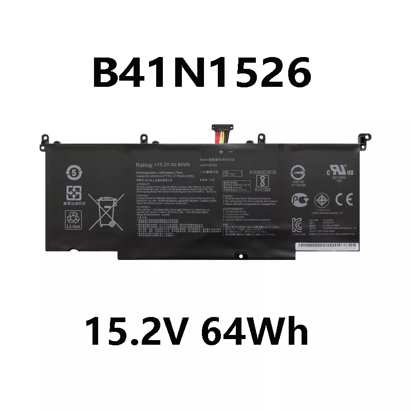 B41N1526 15,2 В 64 Втч аккумулятор для ноутбука Asus ROG Strix GL502 GL502V GL502VT GL502VT-1A GL502VM S5 S5VT6700 series 4ICP/60/80
B41N1526 15,2 В 64 Втч аккумулятор для ноутбука Asus ROG Strix GL502 GL502V GL502VT GL502VT-1A GL502VM S5 S5VT6700 series 4ICP/60/80