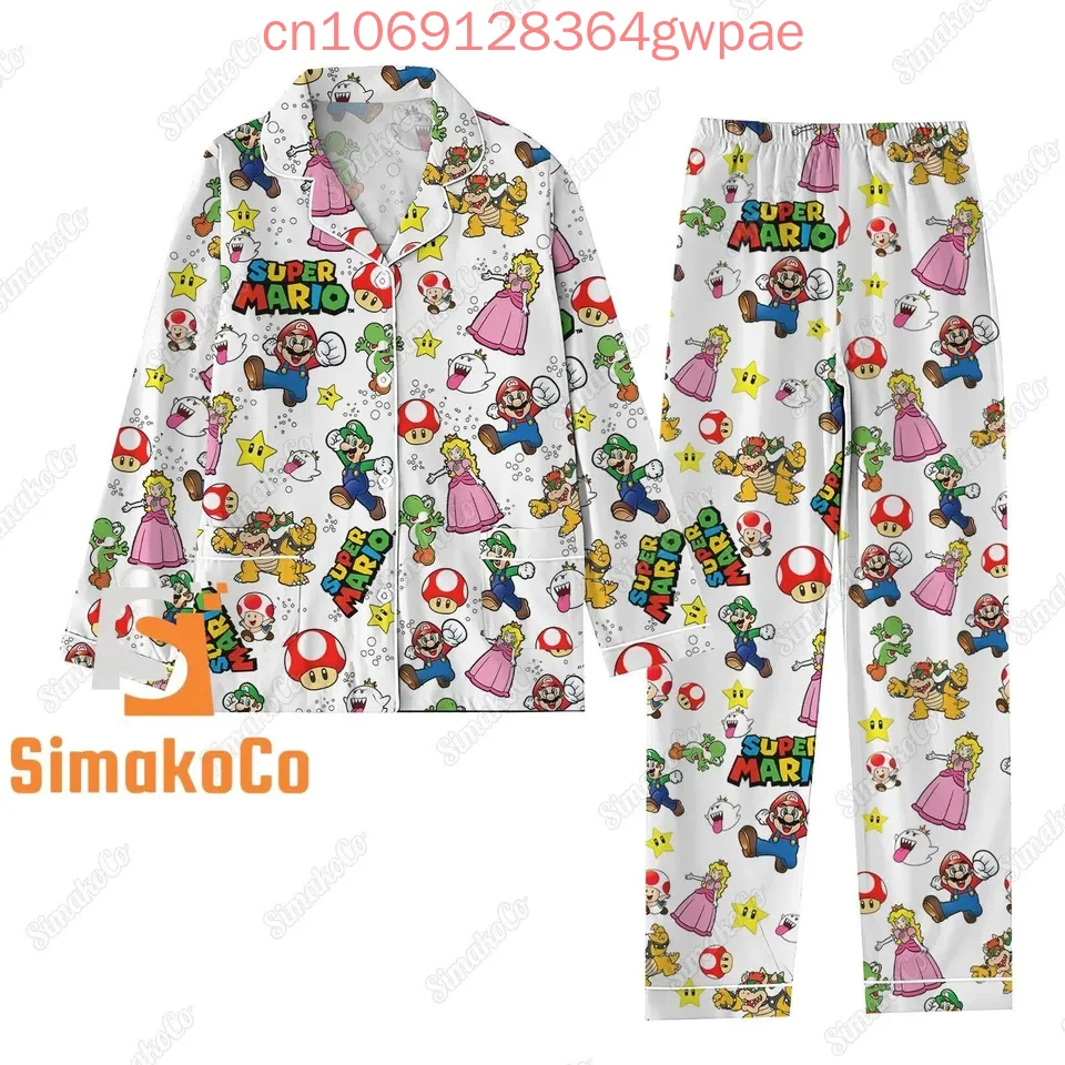 3d Print Super Mario Shirt Pajama Set Princess Peach Casual Men's Women's Long Sleeve Shirt Pajama Set Family Pajama Sets
3d Print Super Mario Shirt Pajama Set Princess Peach Casual Men's Women's Long Sleeve Shirt Pajama Set Family Pajama Sets