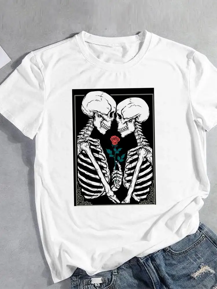 Cute 90s Skull Trend Print T-shirts Halloween Thanksgiving Fall Autumn Clothes T Clothing Women Lady Top Fashion Prints Tee
Cute 90s Skull Trend Print T-shirts Halloween Thanksgiving Fall Autumn Clothes T Clothing Women Lady Top Fashion Prints Tee
