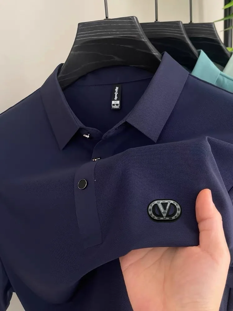 2025 Summer New Comfortable Men's High end Business Leisure POIO Shirt Light Luxury Trend Fashion T-shirt Men's Short sleeve Top
2025 Summer New Comfortable Men's High end Business Leisure POIO Shirt Light Luxury Trend Fashion T-shirt Men's Short sleeve Top