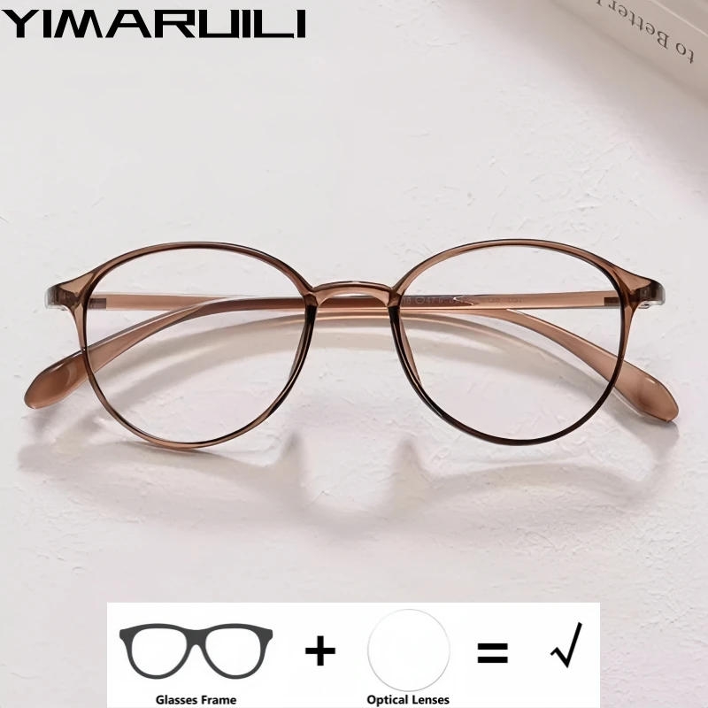 YIMARUILI Retro Round Optical Prescription Glasses Women Myopia Hyperopia Progressive Eyewear Men Anti-Blue Light Small Size TR6
YIMARUILI Retro Round Optical Prescription Glasses Women Myopia Hyperopia Progressive Eyewear Men Anti-Blue Light Small Size TR6