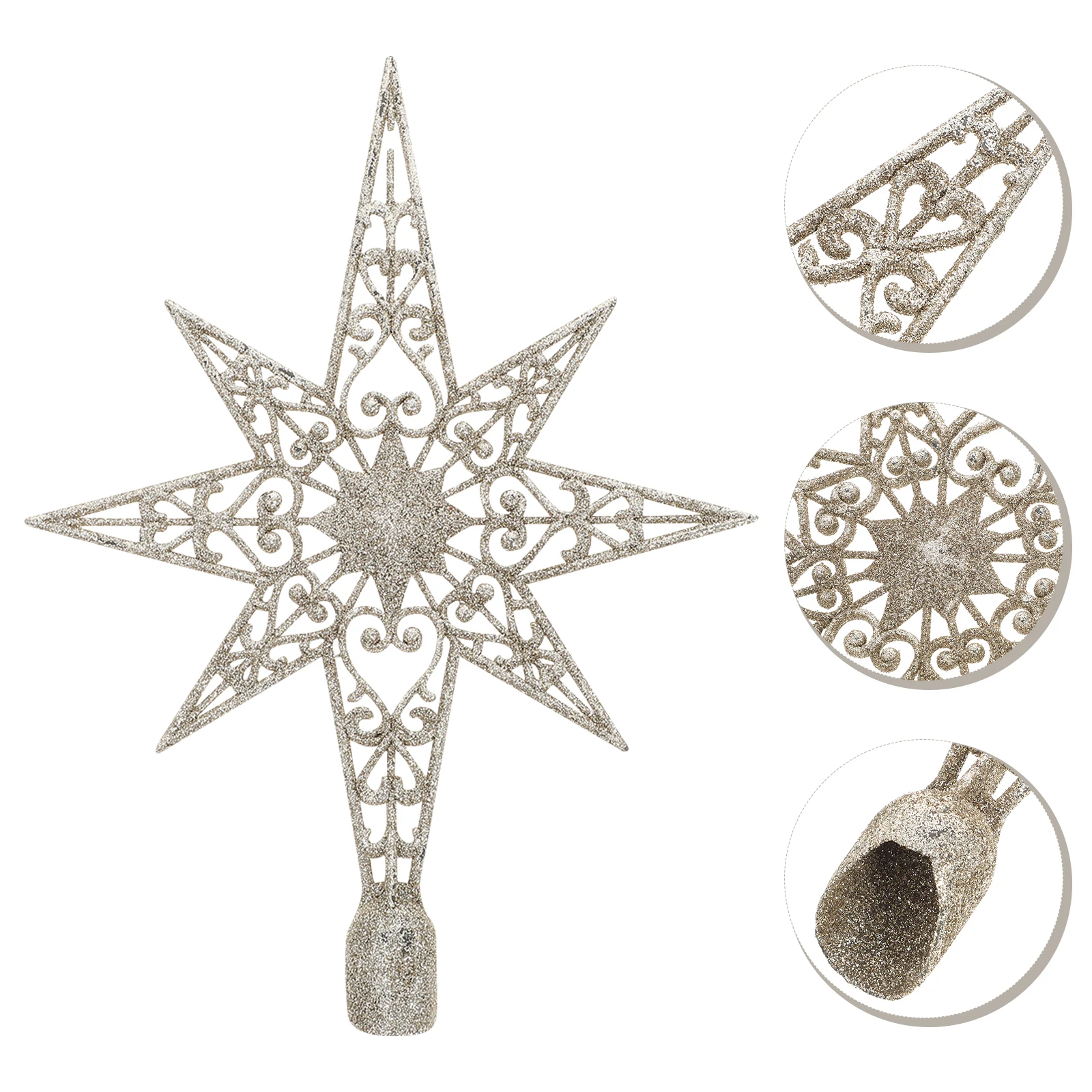 Treetop Star Decorations Christmas Topper for Hollow Out Nativity Toppers Plastic Xmas
Treetop Star Decorations Christmas Topper for Hollow Out Nativity Toppers Plastic Xmas