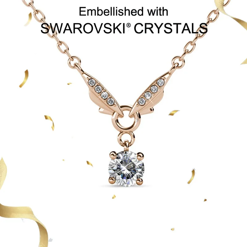 Daisini стерлингового серебра 925 пробы геометрические сверкающие кристаллы Сваровски кулон-колье на ключицу для женщин свадебные украшения для помолвки 
Daisini стерлингового серебра 925 пробы геометрические сверкающие кристаллы Сваровски кулон-колье на ключицу для женщин свадебные украшения для помолвки