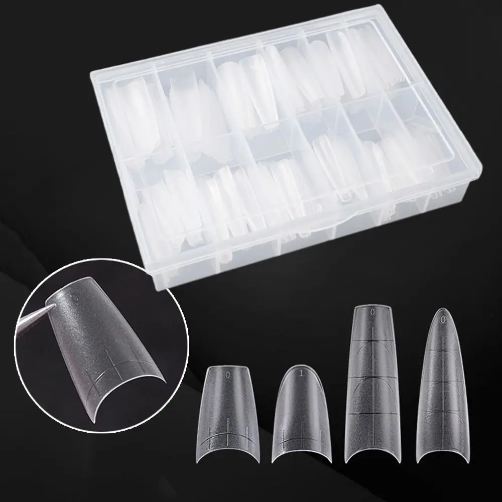 Half Cover French False Nails Long Coffin Shaped DIY Scaled False Full Nail Tips with Guiding Line with Storage Case
Half Cover French False Nails Long Coffin Shaped DIY Scaled False Full Nail Tips with Guiding Line with Storage Case