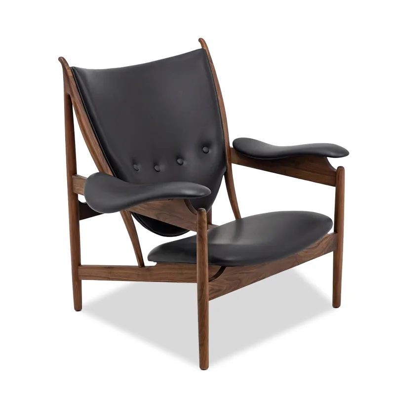 Chief chair Nordic solid wood single sofa chair leather living room balcony study high-end casual armchair designer
Chief chair Nordic solid wood single sofa chair leather living room balcony study high-end casual armchair designer