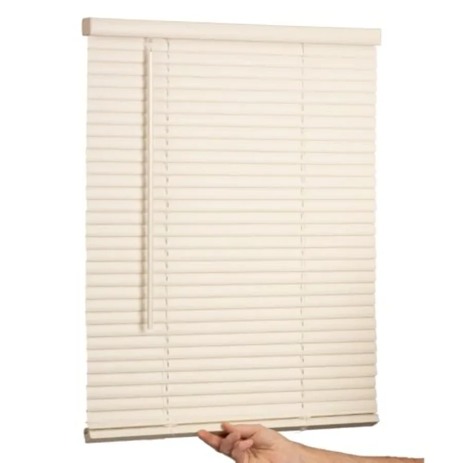 Cordless Mini Blind for Home and Office, Vinyl, Alabaster, Light Filtering
Cordless Mini Blind for Home and Office, Vinyl, Alabaster, Light Filtering