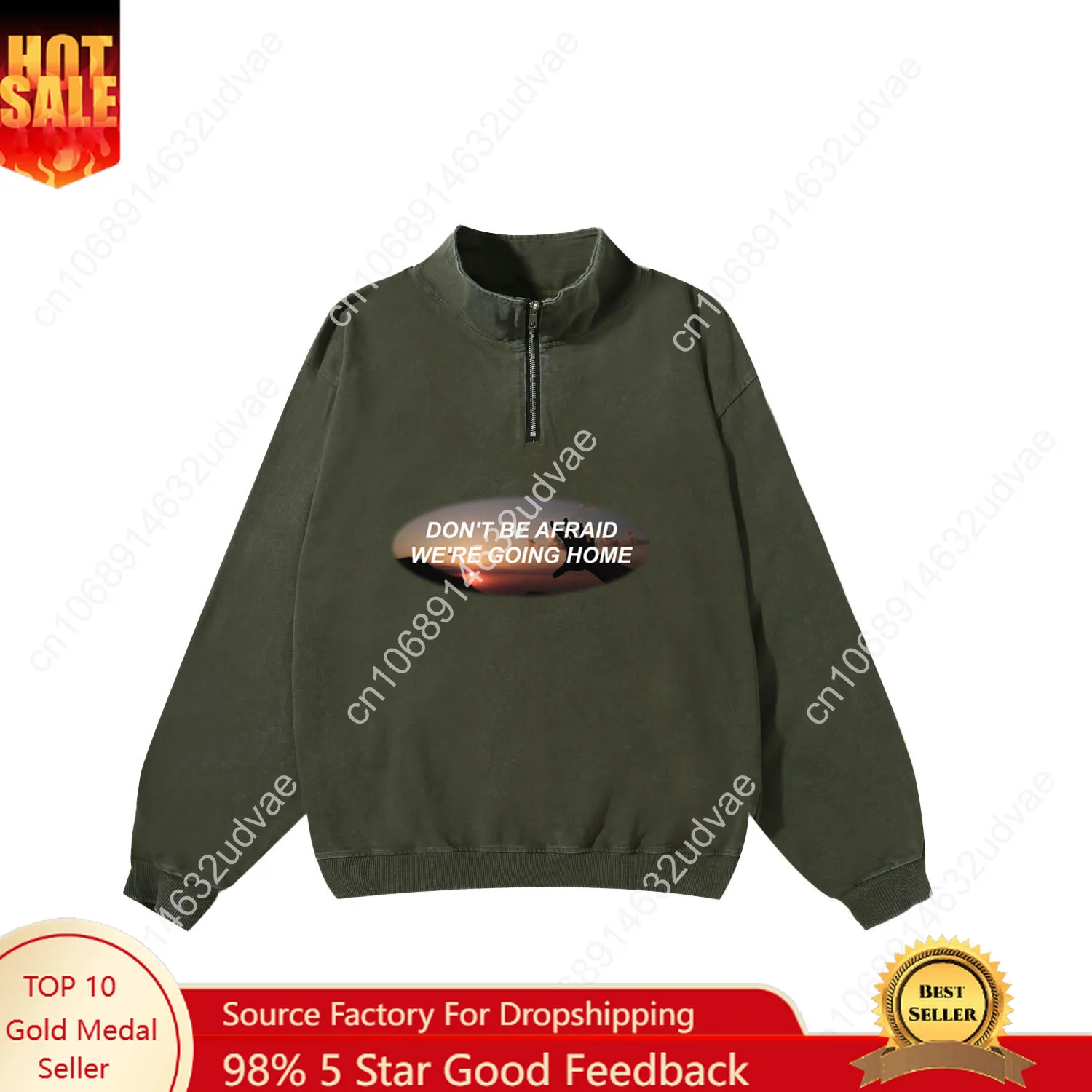 Don't Be Afraid, We're Going Home Retro Sweatshirt Man Woman Teenager Pullover Half Zipper Sweat Custom Made Tops Sleeved Tshirt
Don't Be Afraid, We're Going Home Retro Sweatshirt Man Woman Teenager Pullover Half Zipper Sweat Custom Made Tops Sleeved Tshirt