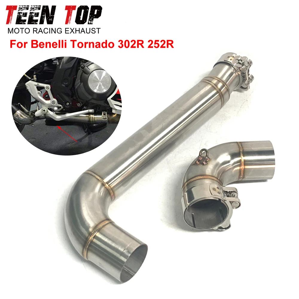 51mm Motorcycle Escape Exhaust Elbow For Benelli Tornado 302R 252R Decat Pipe Exhaust Middle Link Pipe Stainless Steel 250R
51mm Motorcycle Escape Exhaust Elbow For Benelli Tornado 302R 252R Decat Pipe Exhaust Middle Link Pipe Stainless Steel 250R