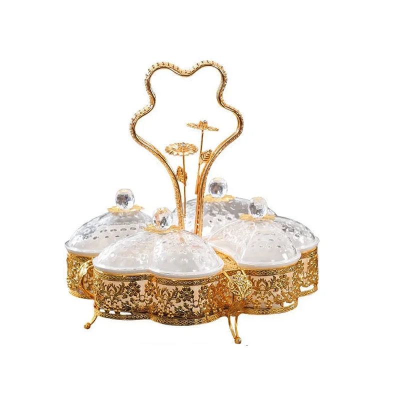 GP15 Luxury Fruit Plates Home Creative Fashion Fruit Bowl Living Room European Style Partition with Cover Candy Dried Fruit Tray
GP15 Luxury Fruit Plates Home Creative Fashion Fruit Bowl Living Room European Style Partition with Cover Candy Dried Fruit Tray