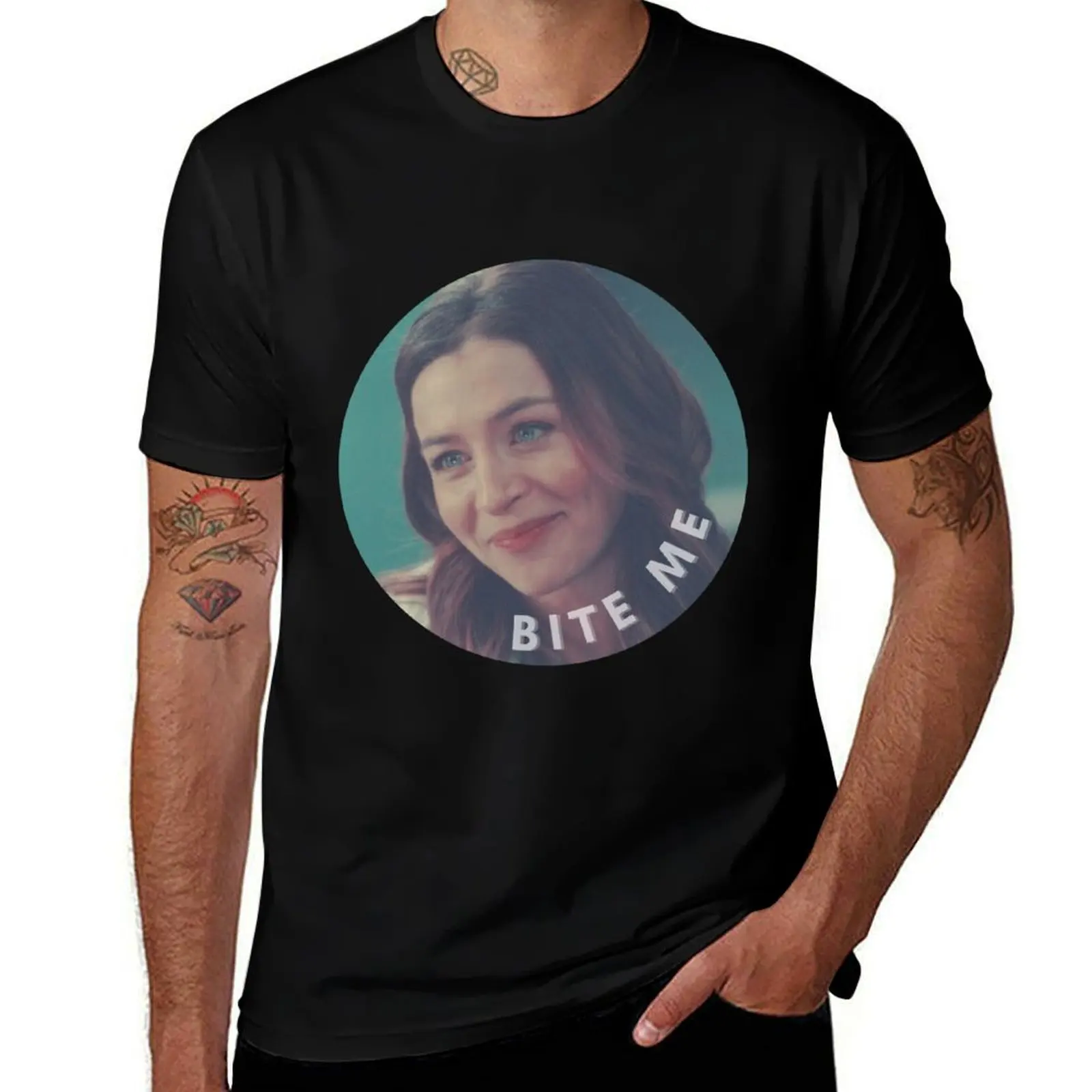 Amelia Shepherd - bite me T-Shirt cotton t shirts man 100% t shirts for man pack cotton man tshirt T-Shirt
Amelia Shepherd - bite me T-Shirt cotton t shirts man 100% t shirts for man pack cotton man tshirt T-Shirt