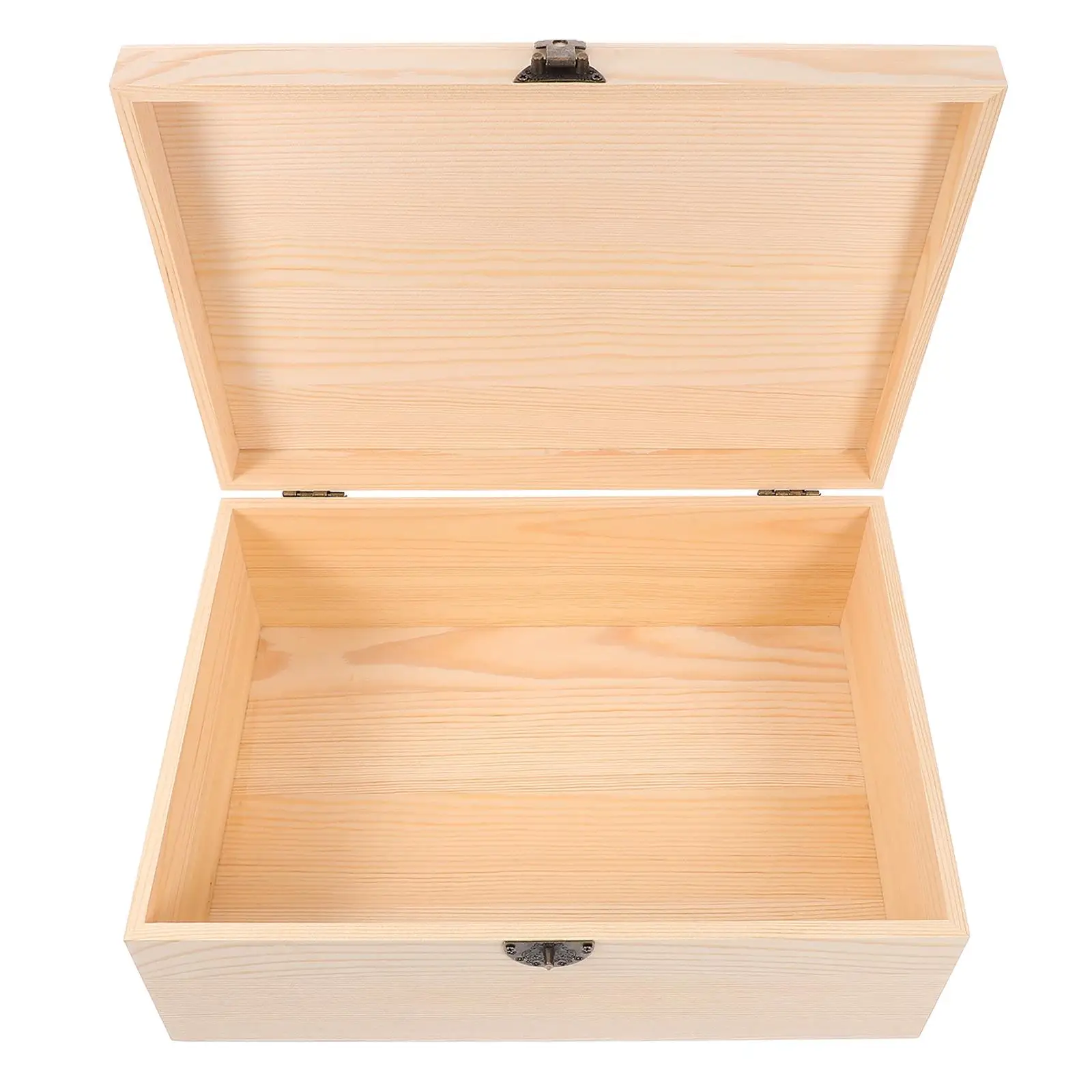 Wooden Storage Box Retro Jewelry Container Hinged Cover Organizer Small Keepsake Case for Watches Glasses Crafts
Wooden Storage Box Retro Jewelry Container Hinged Cover Organizer Small Keepsake Case for Watches Glasses Crafts