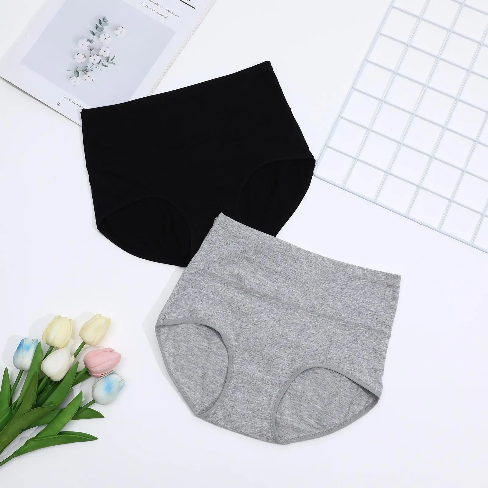 4Pcs Women Underwear Black Blue Beige Pink 3XL Comfortable Elastic Waistband Breathable Ladies Panties Undergarments
4Pcs Women Underwear Black Blue Beige Pink 3XL Comfortable Elastic Waistband Breathable Ladies Panties Undergarments