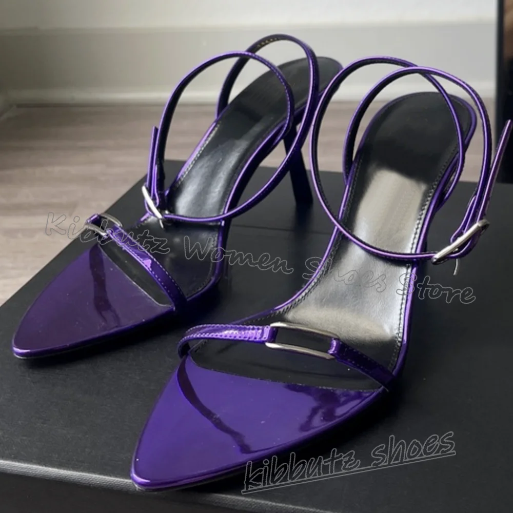 Металлический декор Сандалии с перекрестным ремешком и пряжкой на ремешке Однотонный острый тонкий высокий каблук Модная новинка Сексуальная элегантная женская обувь для вечеринок Новинка
Металлический декор Сандалии с перекрестным ремешком и пряжкой на ремешке Однотонный острый тонкий высокий каблук Модная новинка Сексуальная элегантная женская обувь для вечеринок Новинка