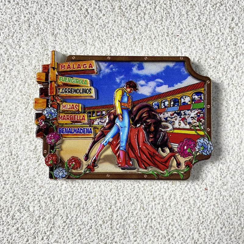 Spanish Bullfighting 3D Resin Refrigerator Magnets - Decorative Kitchen Magnets with Matador & Bull Artwork
Spanish Bullfighting 3D Resin Refrigerator Magnets - Decorative Kitchen Magnets with Matador & Bull Artwork