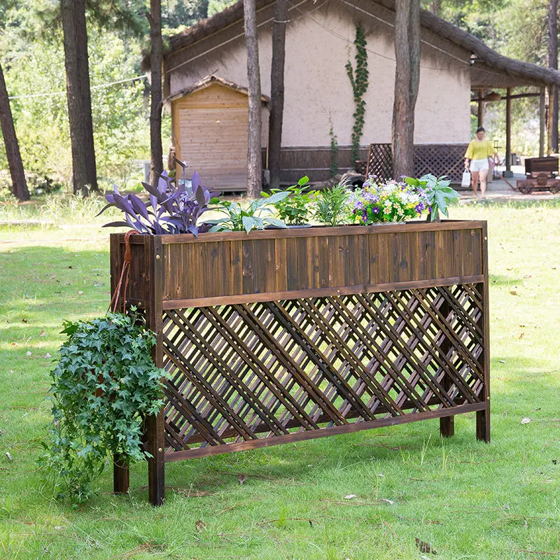 Outdoor preservative wood fence fence fence indoor catering office partition screen flower pot rack
Outdoor preservative wood fence fence fence indoor catering office partition screen flower pot rack