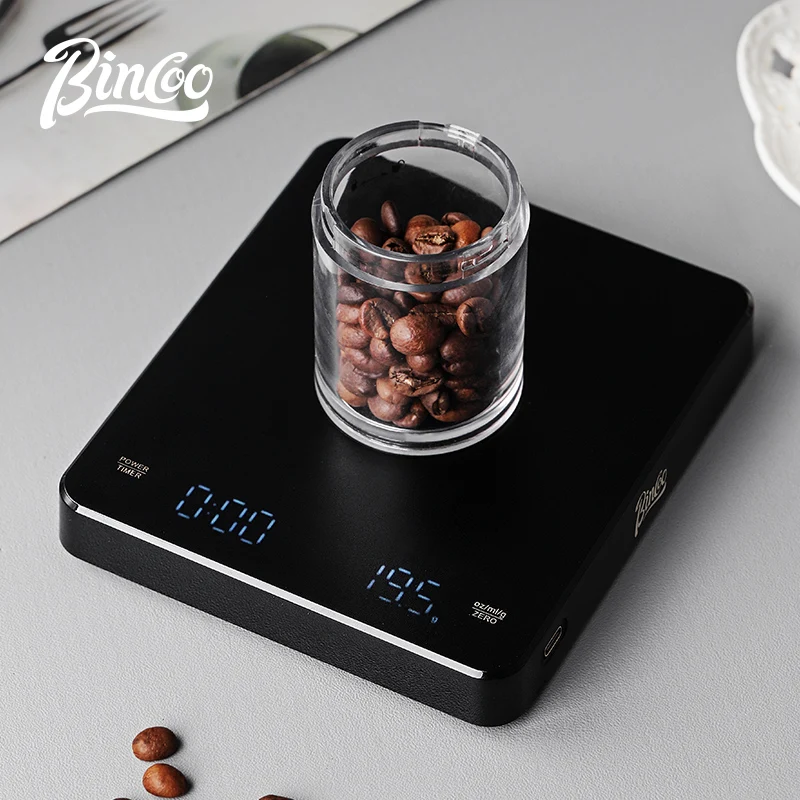 Bincoo Kitchen Coffee Scale Intelligent electronic scale 0.1g/3KG digital espresso home USB rechargeable high precision cycle
Bincoo Kitchen Coffee Scale Intelligent electronic scale 0.1g/3KG digital espresso home USB rechargeable high precision cycle