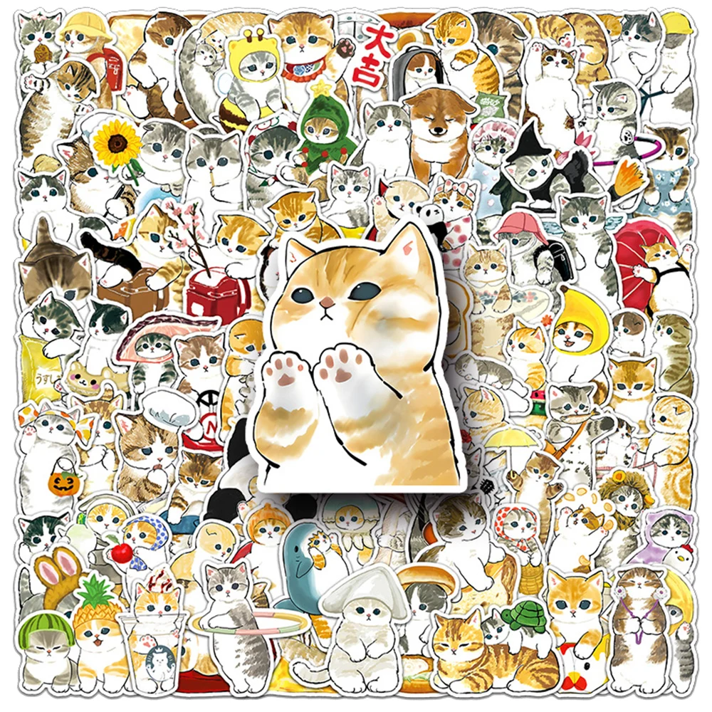 10/30/50/100pcs Cartoon Cute Watercolor Cat Graffiti Stickers Kids Toys DIY Notebook Laptop Suitcase Phone Kawaii Animal Sticker
10/30/50/100pcs Cartoon Cute Watercolor Cat Graffiti Stickers Kids Toys DIY Notebook Laptop Suitcase Phone Kawaii Animal Sticker