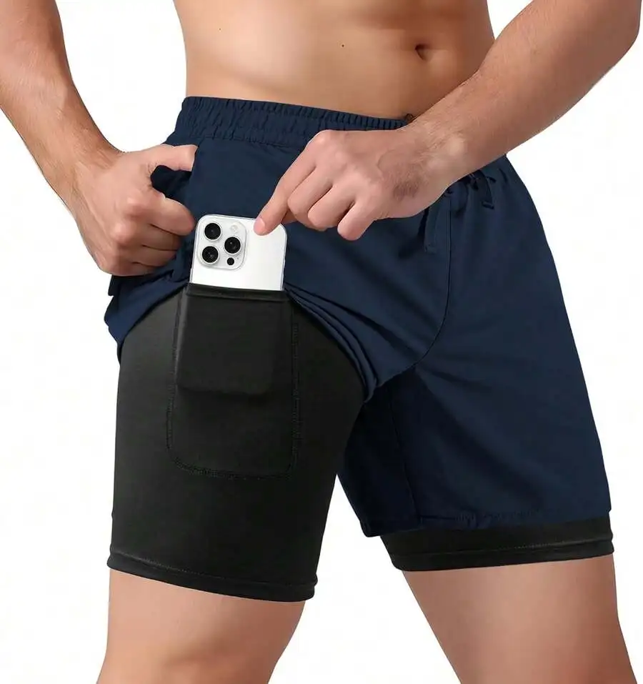 Mens 2-In-1 Quick Dry Sports Shorts With Hidden Pocket For Running Gym
Mens 2-In-1 Quick Dry Sports Shorts With Hidden Pocket For Running Gym
