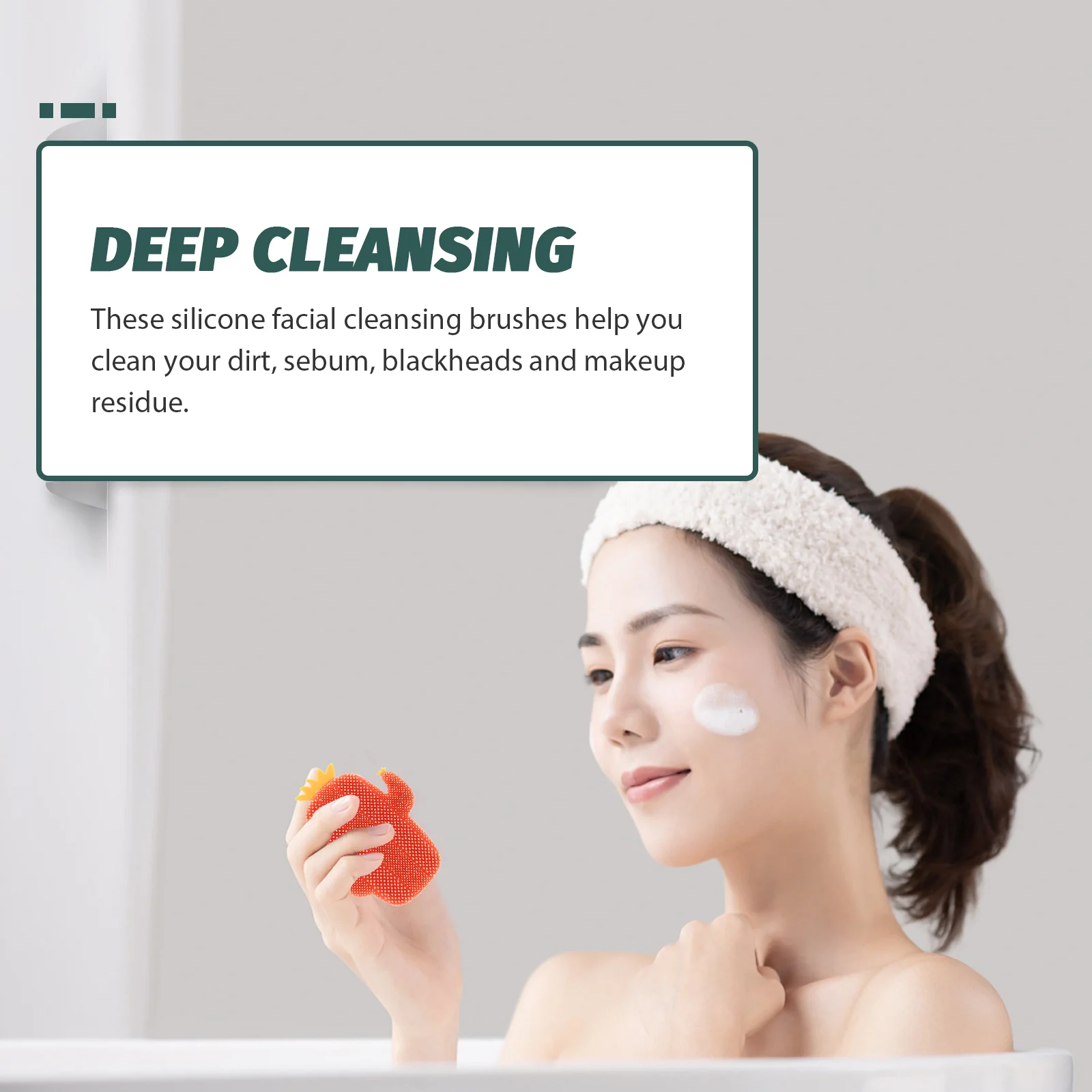 3Pcs Silicone Facial Brush Deep Cleaning Soft Bristles Face Scrubber Exfoliator Small Lightweight Portable Makeup Residue
3Pcs Silicone Facial Brush Deep Cleaning Soft Bristles Face Scrubber Exfoliator Small Lightweight Portable Makeup Residue