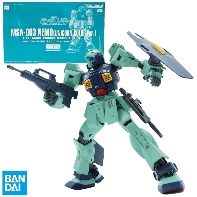 Bandai Original MODEL KIT MG MSA-003 NEMO UNICORN COLOR Ver Anime Action Figure Assembly Model Toys Collectible Model Ornaments
Bandai Original MODEL KIT MG MSA-003 NEMO UNICORN COLOR Ver Anime Action Figure Assembly Model Toys Collectible Model Ornaments