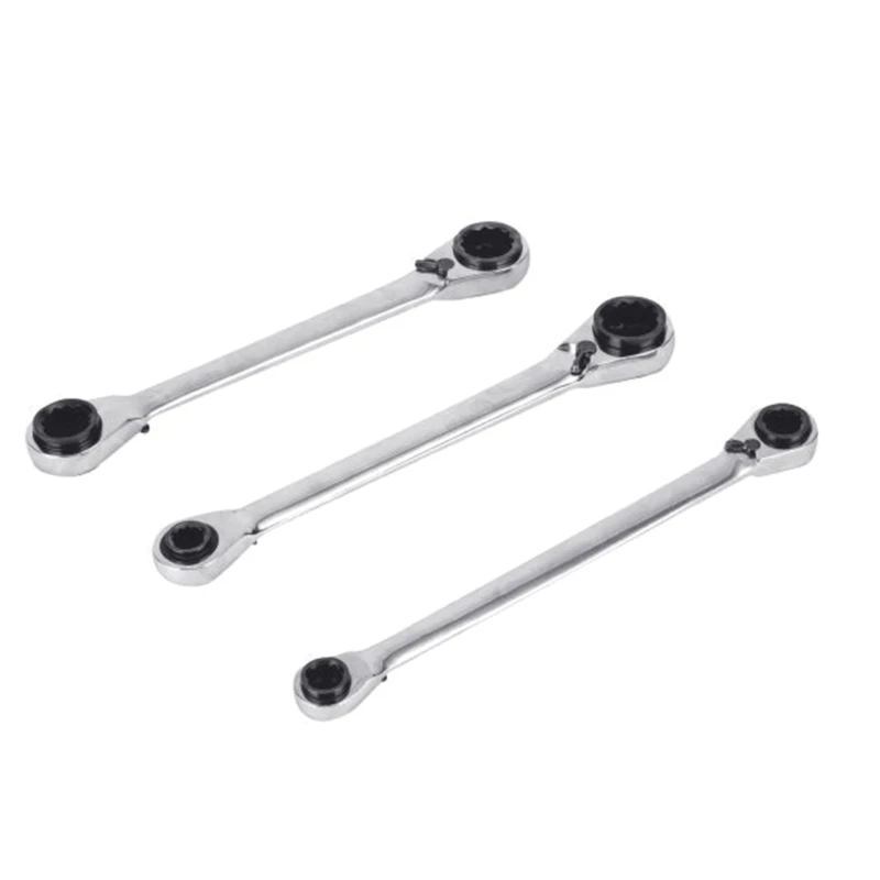 Vanadium Steel 4 in 1 Double Headed Two Way Ratchet Spanner for 8-13mm/10-19mm/16-19mm Double End Ratchet Wrench Dropship
Vanadium Steel 4 in 1 Double Headed Two Way Ratchet Spanner for 8-13mm/10-19mm/16-19mm Double End Ratchet Wrench Dropship