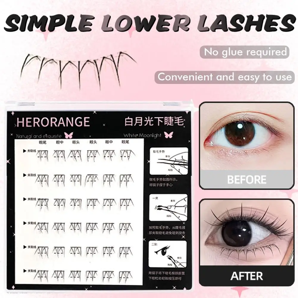 White Moonlight Exquisite Simple Lower Lashes Glue-Free Self-Adhesive False Eyelashes Sectional Natural Realistic Eyelashes
White Moonlight Exquisite Simple Lower Lashes Glue-Free Self-Adhesive False Eyelashes Sectional Natural Realistic Eyelashes