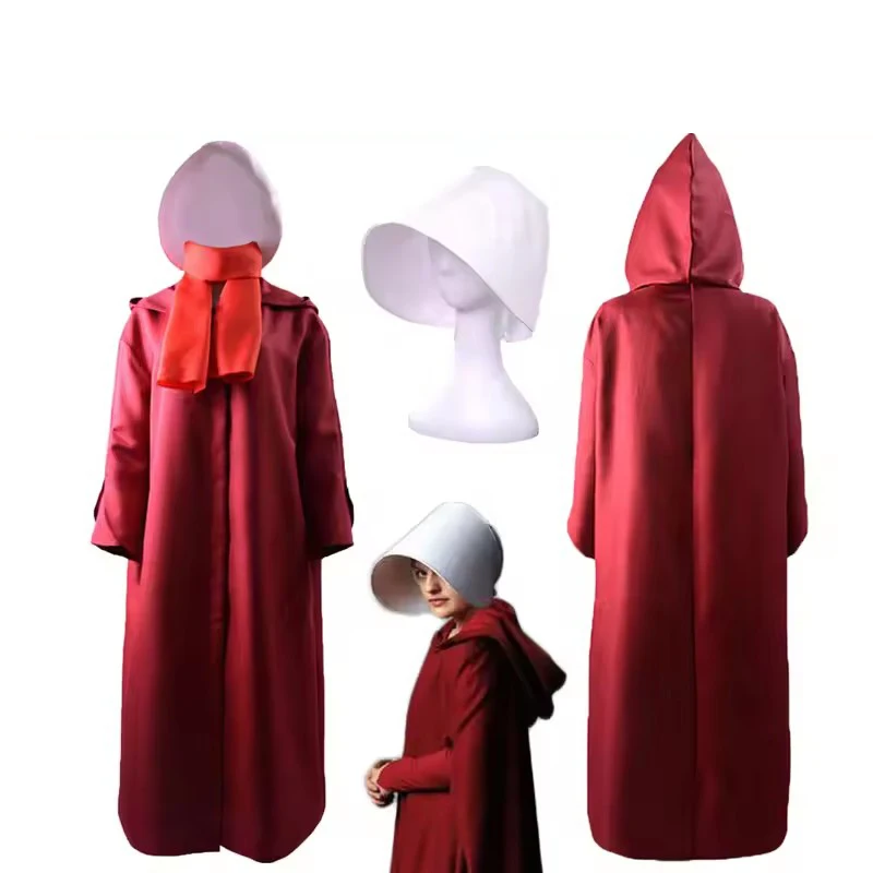 Anime Disguise Handmaids Tale Cosplay Costume Red Cloak Robe Halloween Fancy Dress school girl cosplay old lady stage costumes
Anime Disguise Handmaids Tale Cosplay Costume Red Cloak Robe Halloween Fancy Dress school girl cosplay old lady stage costumes