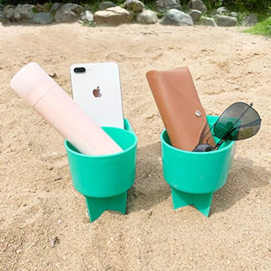 Beach Cup Holder with Pocket, Multi-Functional Sand Cup Holder for Beverage Phone Sunglasses Key, Beach Accessory Drink Sand Co
Beach Cup Holder with Pocket, Multi-Functional Sand Cup Holder for Beverage Phone Sunglasses Key, Beach Accessory Drink Sand Co