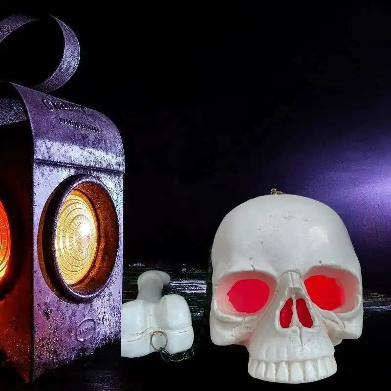 New Halloween Terror Skull With Lamp Resin Crafts Halloween Creative Home Garden Decoration 
New Halloween Terror Skull With Lamp Resin Crafts Halloween Creative Home Garden Decoration