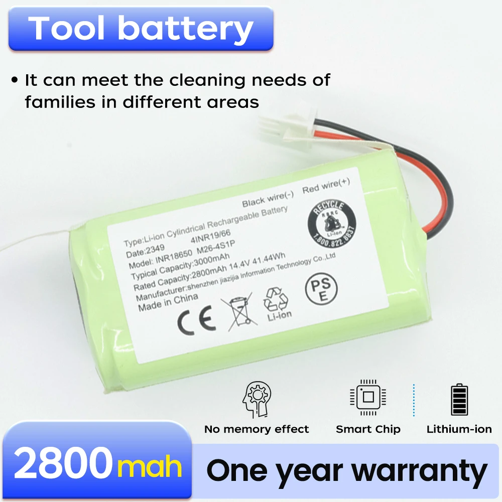 BNN Sweeper Battery 4S1P-001 Port (зеленый) литий-ионный аккумулятор для Conga 990 1090 Tesvor X500 Ecovacs Deebot N79 N79S DN622 Eufy
BNN Sweeper Battery 4S1P-001 Port (зеленый) литий-ионный аккумулятор для Conga 990 1090 Tesvor X500 Ecovacs Deebot N79 N79S DN622 Eufy