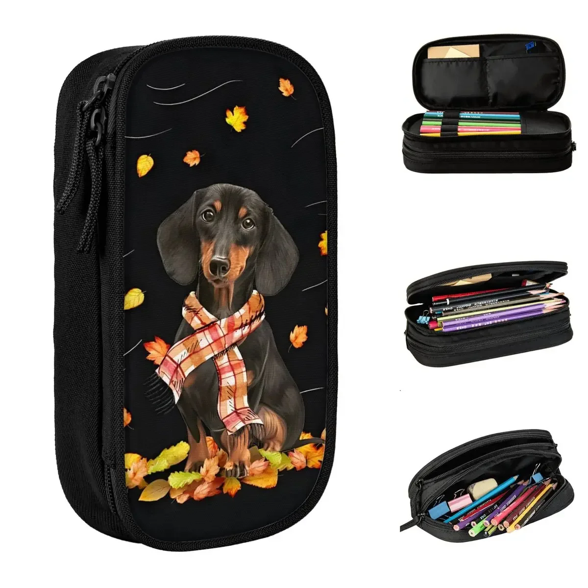 Собака Такса Рождественские Собаки Забавные Пеналы Модные Сумки для Ручек Девушка Мальчик Большая Вместимость Студенты Школьные Пеналы на молнии
Собака Такса Рождественские Собаки Забавные Пеналы Модные Сумки для Ручек Девушка Мальчик Большая Вместимость Студенты Школьные Пеналы на молнии