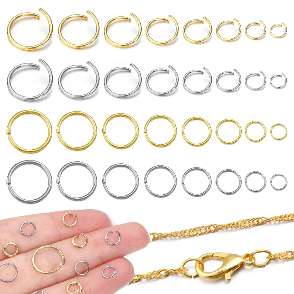 100-200pcs/lot Stainless Steel Open Jump Rings Split Rings Connectors For DIY Jewelry Making Supplies Accessories Wholesale
100-200pcs/lot Stainless Steel Open Jump Rings Split Rings Connectors For DIY Jewelry Making Supplies Accessories Wholesale