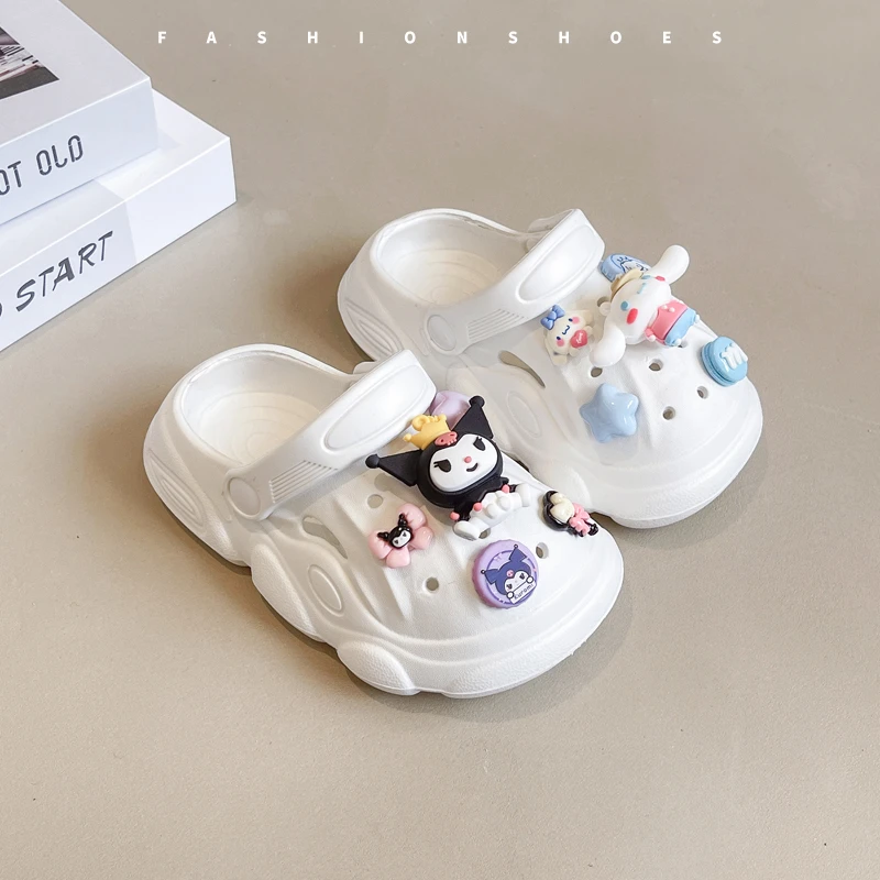 Сандалии на платформе Disney Hello Kitty Cinnamoroll, детские тапочки, нескользящие домашние удобные уличные пляжные сандалии в стиле аниме Kawaii
Сандалии на платформе Disney Hello Kitty Cinnamoroll, детские тапочки, нескользящие домашние удобные уличные пляжные сандалии в стиле аниме Kawaii