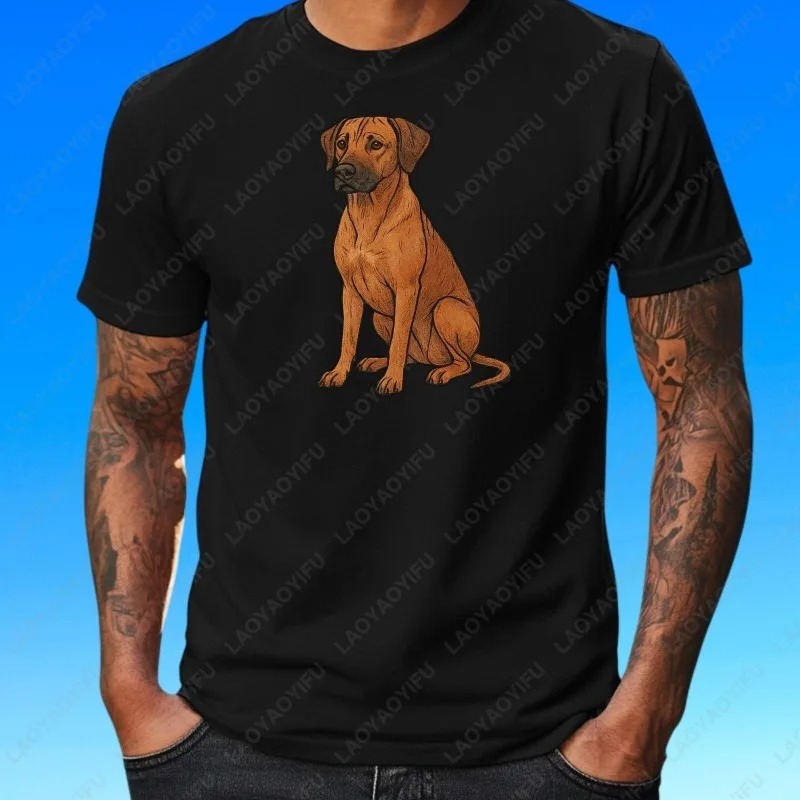 Men Women Rhodesian Ridgeback Motif Cotton TShirt Funny Unique Graphic Print Nostalgia Tops Summer Fashion Clothing Trend Tees
Men Women Rhodesian Ridgeback Motif Cotton TShirt Funny Unique Graphic Print Nostalgia Tops Summer Fashion Clothing Trend Tees
