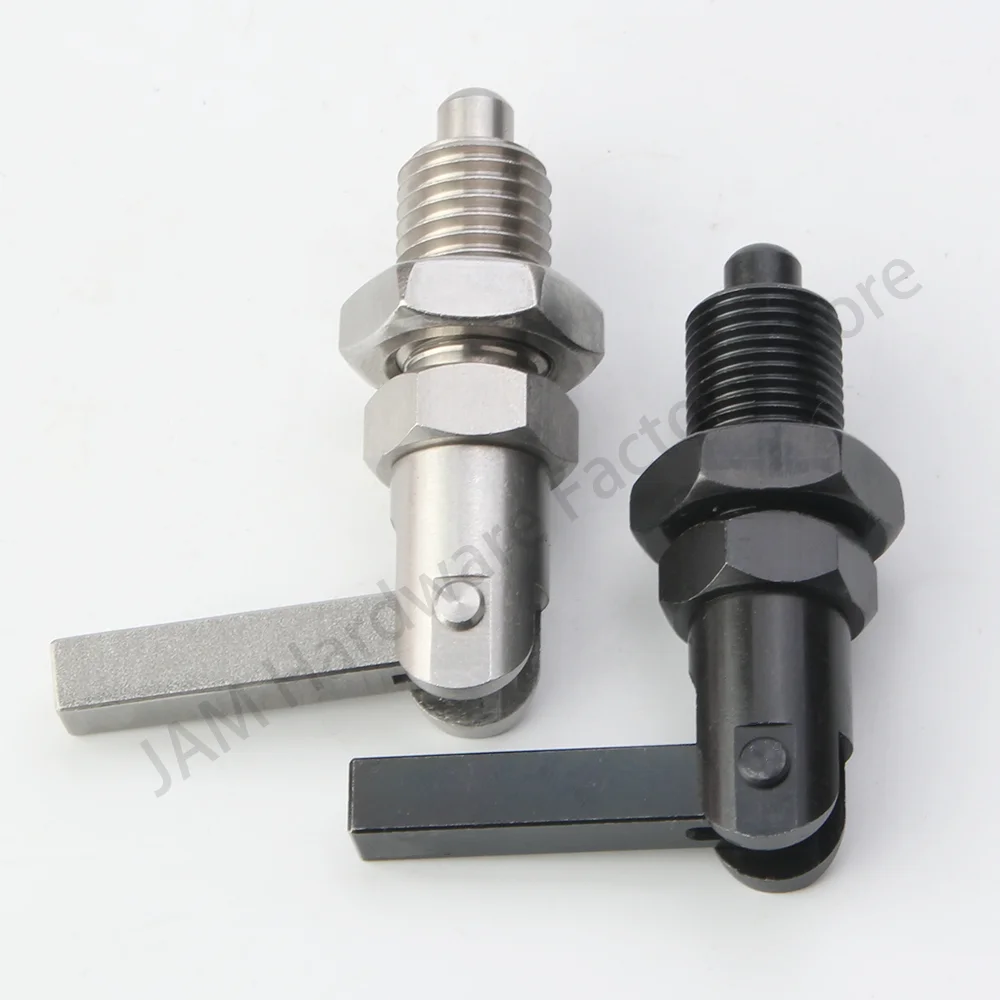 Foldable L Handle Hand-Retractable Plungers Index Bolt MJ248 Indexing Plungers, With Lock, Without Nut, M12 M16 M20 Thread
Foldable L Handle Hand-Retractable Plungers Index Bolt MJ248 Indexing Plungers, With Lock, Without Nut, M12 M16 M20 Thread