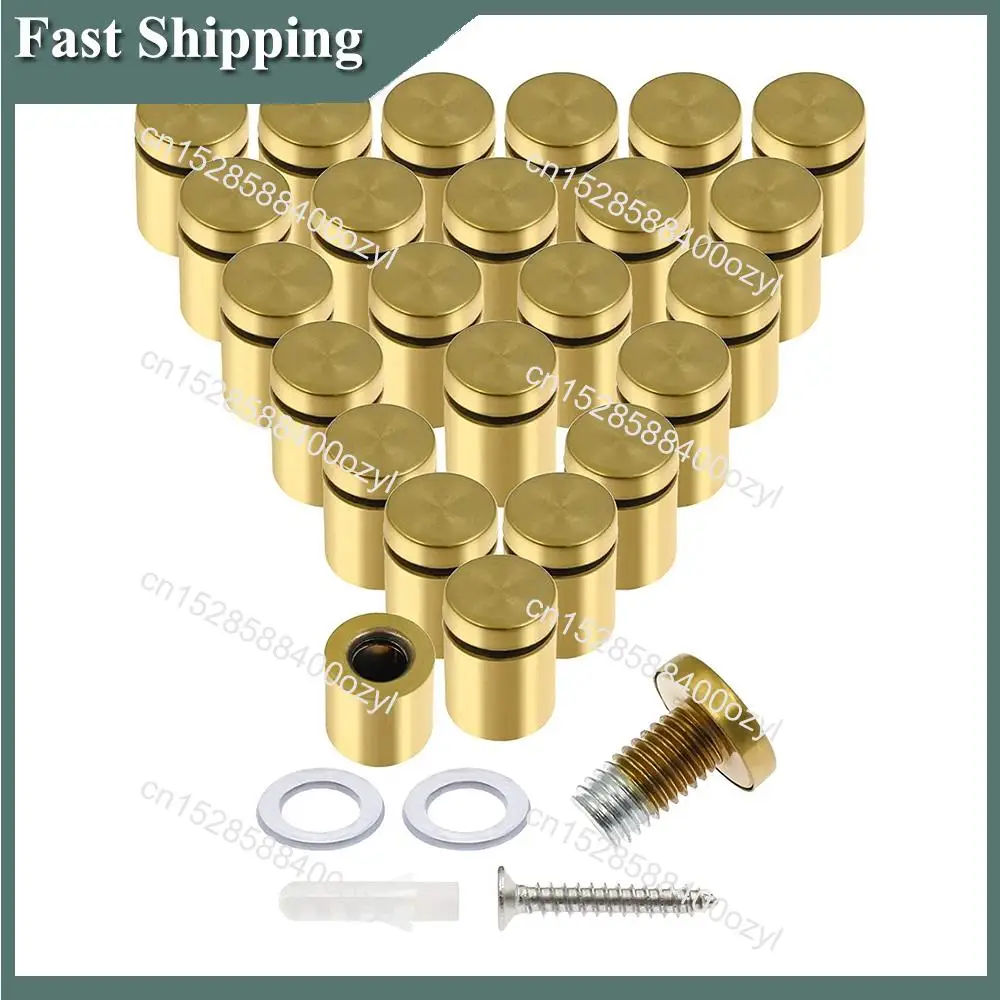 August 24 Pcs 3/4 Inch X 1Inch Stainless Steel Standoff Screws, Wall Sign Standoff Mounting Hardware Advertising Glass Standoff 
August 24 Pcs 3/4 Inch X 1Inch Stainless Steel Standoff Screws, Wall Sign Standoff Mounting Hardware Advertising Glass Standoff