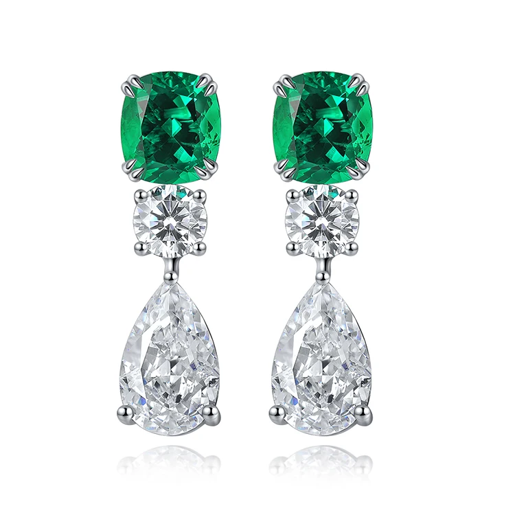 Hot Sale Drop Earrings Lab Emerald 925 Sterling Silver Pendant Earrings for Her Christmas Gift Idea Fast Shipment Autumn Jewelry
Hot Sale Drop Earrings Lab Emerald 925 Sterling Silver Pendant Earrings for Her Christmas Gift Idea Fast Shipment Autumn Jewelry
