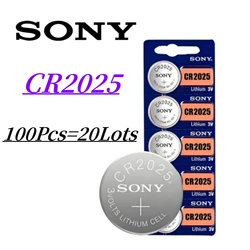 100Pcs Original Sony CR2025 CR 2025 Battery cr 2025 for Watch Toys lithium batteria 100Pcs Original Sony CR2025 CR 2025 Battery cr 2025 for Watch Toys lithium batteria