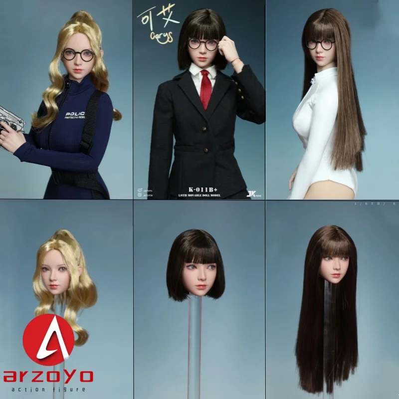 JKTOYS K-011 1/6 Movable Eyes Asian Sweet Girl Carys Head Sculpt with Glasses Head Carving Fit 12'' Soldier Action Figure Body
JKTOYS K-011 1/6 Movable Eyes Asian Sweet Girl Carys Head Sculpt with Glasses Head Carving Fit 12'' Soldier Action Figure Body