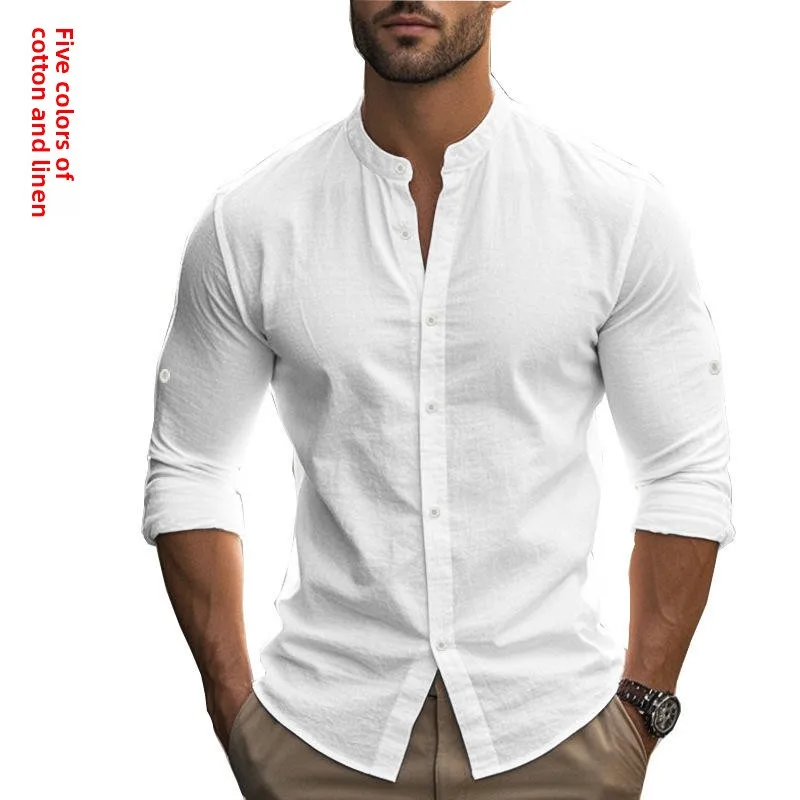 Men's Casual Slim Fit Long Sve Stand Collar Large Size Cotton irt Autumn 2026 Faion Trend Regular Thin PU Leather
Men's Casual Slim Fit Long Sve Stand Collar Large Size Cotton irt Autumn 2026 Faion Trend Regular Thin PU Leather