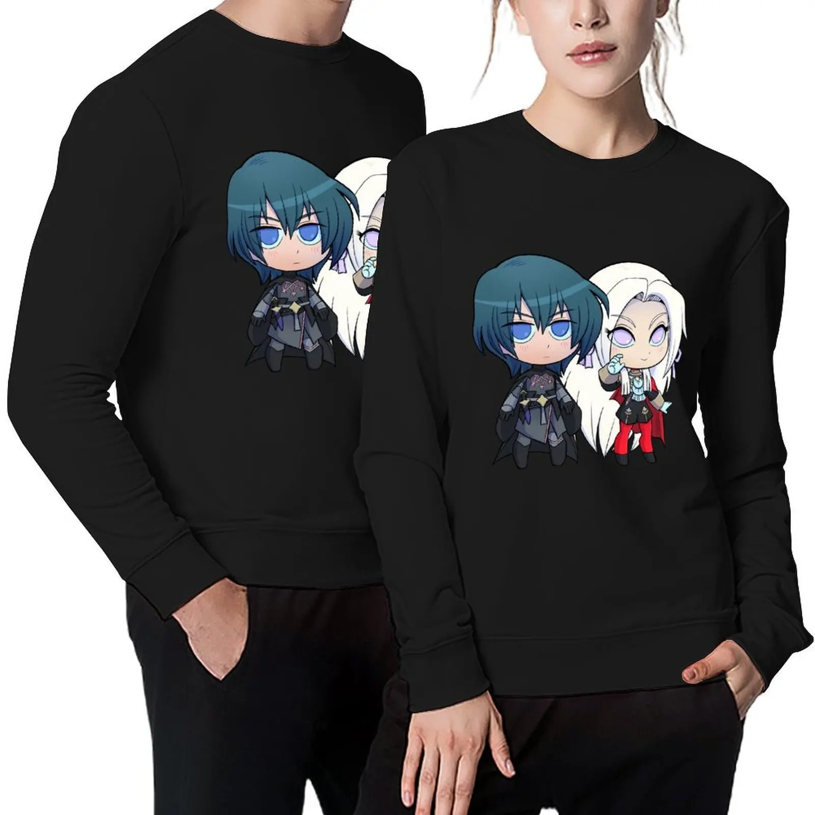 Byleth (M!Byleth) and Edelgard - Fire Emblem Three Houses - Chibi Cuties Pullover anime clothing men's sweatshirts
Byleth (M!Byleth) and Edelgard - Fire Emblem Three Houses - Chibi Cuties Pullover anime clothing men's sweatshirts