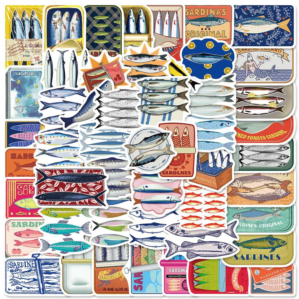 10/30/50pcs Vintage Cartoon Sardine Can Stickers Mediterranean Aesthetic Graffiti Sticker Fridge Diary Phone Luggage Decals Pack
10/30/50pcs Vintage Cartoon Sardine Can Stickers Mediterranean Aesthetic Graffiti Sticker Fridge Diary Phone Luggage Decals Pack